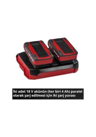 Einhell Şarj Cihazı Power X-change Çift Şarj Cihazı 4 Ah
