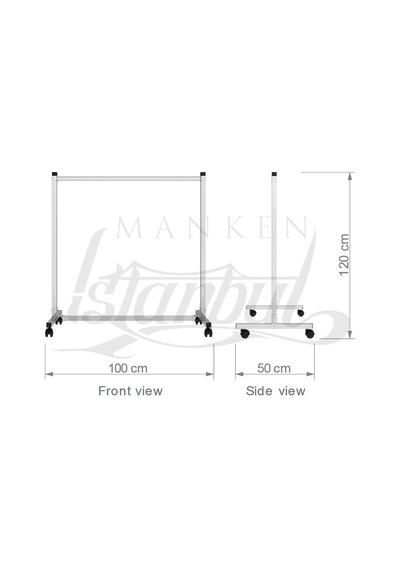 Mankenistanbul Tekli Sabit Krom Metal Orta Stand Diğer