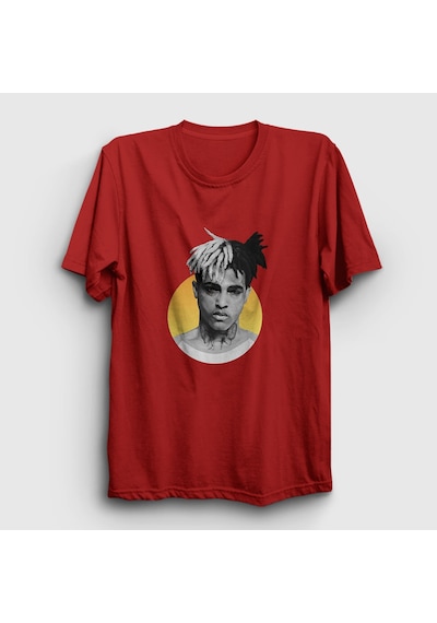 Presmono Unisex Sun Xxxtentacion T-shirt Kırmızı