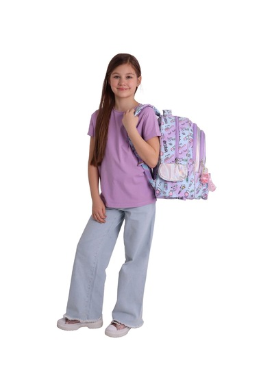 Wow Generation Kız Çocuk Friends Baskılı Pembe İlkokul Ve Günlük Okul Sırt Çantası - W6054 - Dört Bölmeli