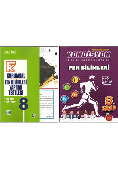 Kurmay 8.sınıf Kurumsal Yaprak Test+newton Kondisyon Fen Bilimleri 2 Kitap