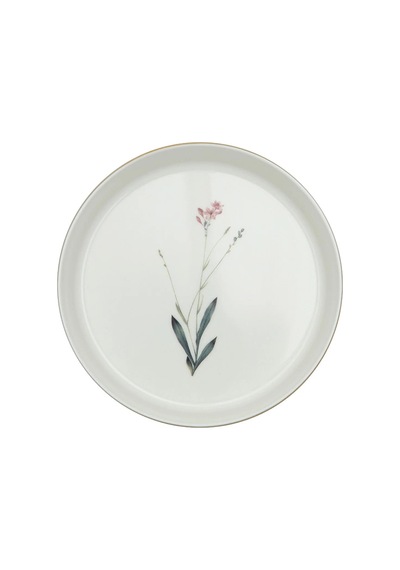 27 Parça 6 Kişilik Porland Botanical Porselen Yemek Takımı -5879 Beyaz