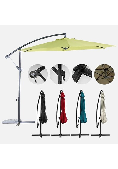 Sunfun Toscana Şemsiye Yeşil 300 Cm