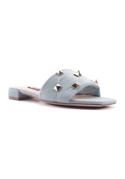 Nine West Izro2 4fx Mavi Kadın Düz Terlik 000000000101484528 Mavi
