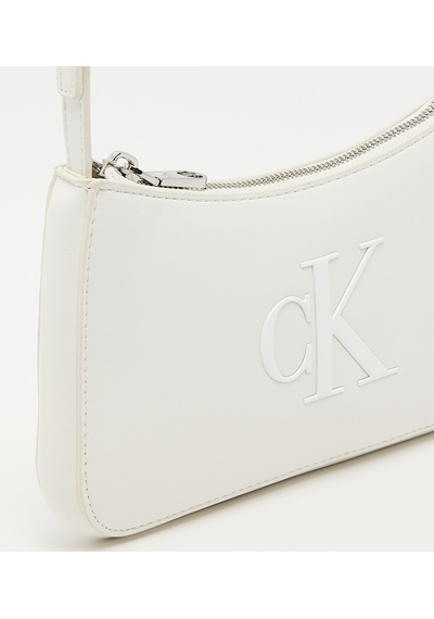 Calvin Klein Lv04f1125g4lx Bold Ck Kadın Omuz Çantası Beyaz