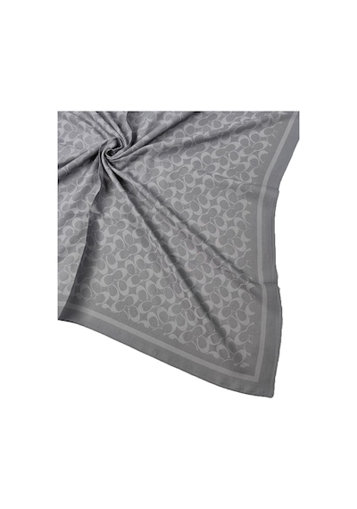 Mim Eşarp Işıl İpek - C Desen Siena Eşarp 100x100 Cm Gri