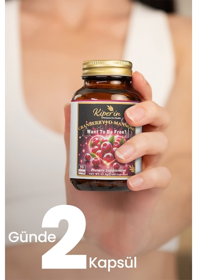Kiperin Cranberry D-mannoz Vitamin C 60 Kapsül