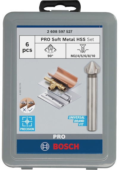Bosch Pro Soft Metal Hss Havşa Ucu Seti, 6lı - 2608597527
