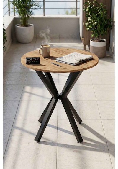 Reyo Falez 70 Cm Yuvarlak Mutfak Masası Metal Ayaklı Modern Yemek Balkon Bahçe Kafe Masası Atlantik Çam 9820 Reyo Falez 70 Cm Yuvarlak Mutfak Masası Metal Ayaklı Modern Yemek Balkon Bahçe Kafe Masası Atlantik Çam 9820