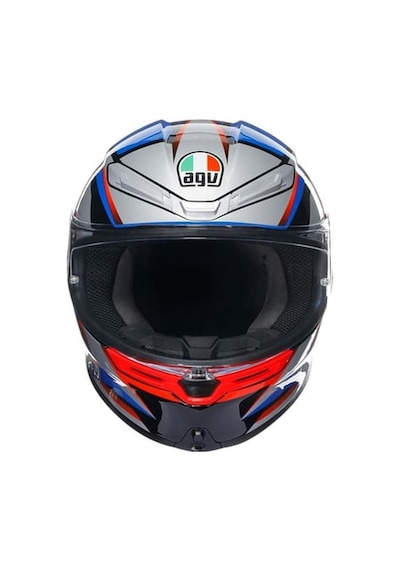 Agv K6 S Slashcut Blue Red Kapalı Kask Mavi
