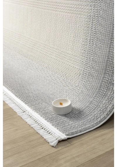 Seyran Halı Smart 12006 Gri %50 Pamuk - %25 Polyester Polipropilen Makine Halısı