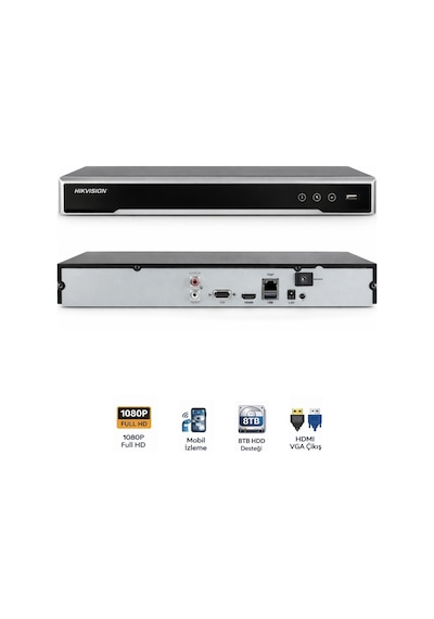 Ds-7616nı-q1 16 Kanal H.265+ Nvr Güvenlik Kayıt Cihazı
