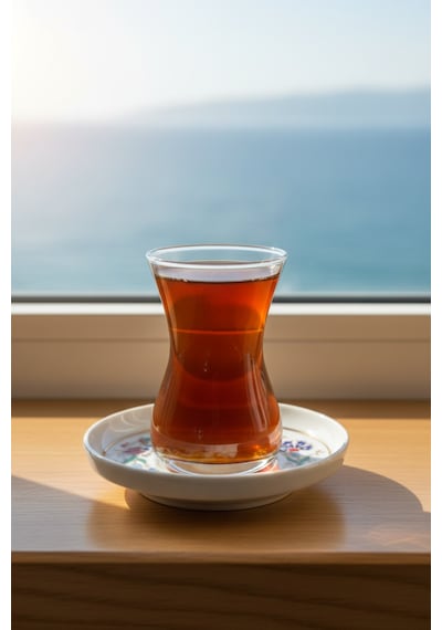 6 Kişilik Nordic Kenar Toledo Çay Tabaklı 12 Parça Çay Seti Kırmızı Lale Desenli Şık Ve Zarif Tasarım Beyaz