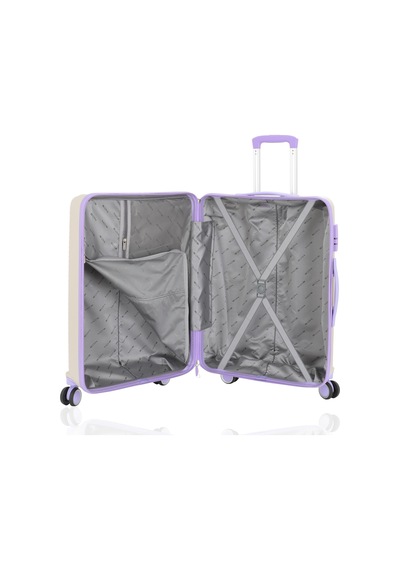 Mçs Group Mçs Polipropilen Valiz V374 65 Cm S21yy100000665 10729 Kemik/lila Kemik - Lila
