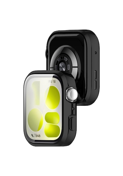 Huawei Watch Fit 5 Uyumlu Parlak Silikon Kasa Ve Ekran Koruyucu 360 Derece Full Koruma Darbe Emici