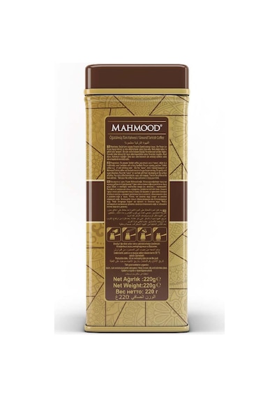 Mahmood Coffee Türk Kahvesi Özel Teneke Kutu 220 G
