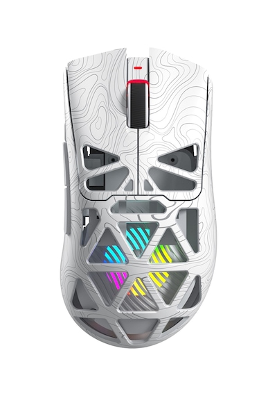 Aula Sc620 Paw3311 Sensör 12000 Dpı 1000hz Kablolu Ve Kablosuz Gaming Oyuncu Mouse Desenli Beyaz