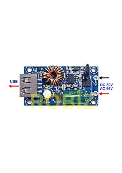 80v To 5v 2a Usb Soket Güç Kaynağı Voltaj Düşürür Güneş Enerjisi Elektrikli Bisiklet Araba Telefon
