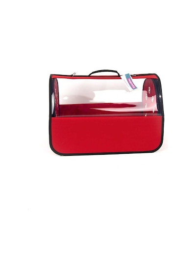 Petpretty Şeffaf Çanta Büyük Boy Kırmızı 30 x 30 x 49 CM Petpretty Şeffaf Çanta Büyük Boy Kırmızı 30 x 30 x 49 CM