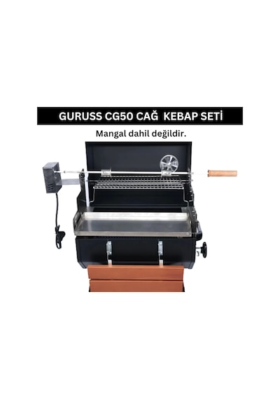 Guruss Cg50 Cağ Kebap Seti - Cağ Aparatı Ve Çevirme Aparatı
