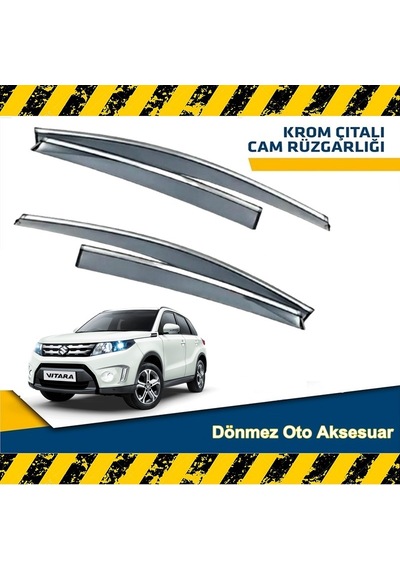 Suzuki Vitara Mügen Cam Rüzgarlığı Kromlu 2015-2021 Arası 4Lü Set N11.35637