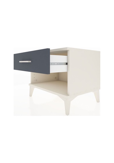 Hyperion Komodin Tek Çekmeceli 60x44x48 Aytaşı-antrasit Aytaşı