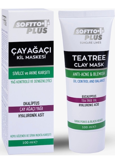 Softto Plus Çay Ağacı Kil Maskesi 100 ML