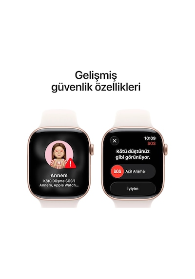 Apple Watch Series 11 GPS MFCJ4TU/A + Cellular 46 MM Alüminyum Kasa Bulut Pembesi Spor Kordon M/L Akıllı Saat (Apple Türkiye Garantili) Apple Watch Series 11 GPS MFCJ4TU/A + Cellular 46 MM Alüminyum Kasa Bulut Pembesi Spor Kordon M/L Akıllı Saat (Apple Türkiye Garantili)