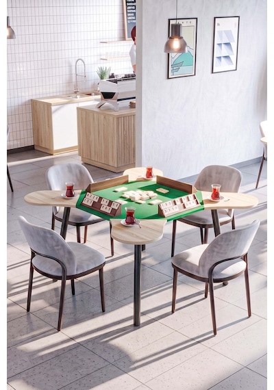 Keyif Oyun Masası Okey Masası Tavla Satranç Kutu Oyunları Masası Cafe Oyun Masası Meşe Meşe Keyif Oyun Masası Okey Masası Tavla Satranç Kutu Oyunları Masası Cafe Oyun Masası Meşe Meşe