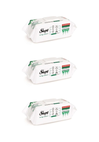 Sleepy Easy Clean Sirke Karbonat Beyaz Sabun Katkılı Yüzey Temizlik Islak Havlusu 3 x 100'lü