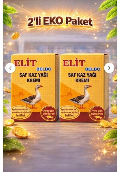 Elit Belbo Kaz Yağı Kremi 180 Gr 2 Adet