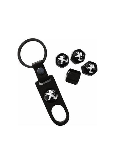 Peugeot Logolu  Sibop Kapağı Anahtarlık Set İthal Ürün  -