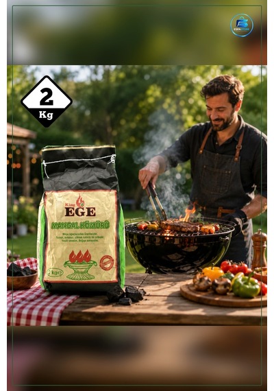 Mangal Kömürü 2 Kg Meşe Odunu Tossuz Kokusuz Yüksek Kalorili Pikn