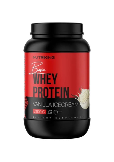 Basic Whey Protein Tozu 2100g 70 Servis Vanilla Ice Cream Aromalı Karışık