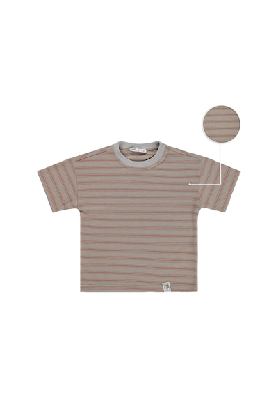 Civil Boys Jakar Çizgili 2-5 Yaş Tişört - Kahve 18785466126S1