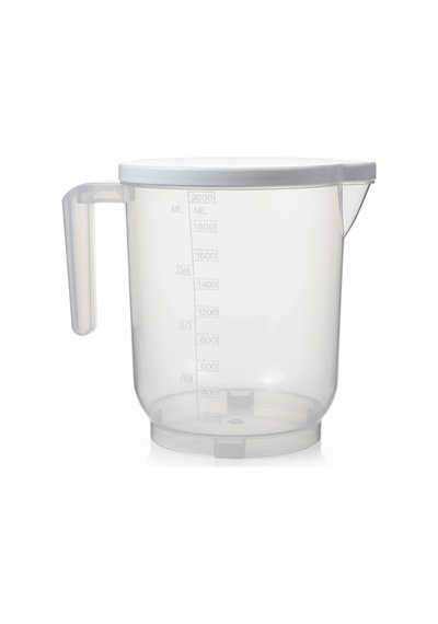 Hubrendy Çer Pratik Mutfak Ölçü Kabı - 2 Litre Dereceli Şeffaf Hazne Bpa Free 504512