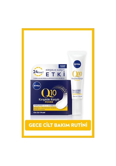 Nİvea Q10 Power Sıkılaştırıcı Göz Kremi 15 ML + Q10 Yenileyici Gece Bakım Kremi 50 ML