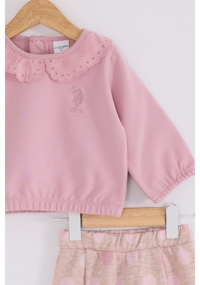 U.S. Polo Assn. Kız Bebek Pembe Takım Usb2173-c-v1 Pembe