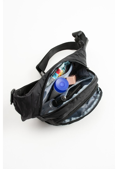 Sanmoris Sanmorris Unisex Paraşüt Kumaş Suya Dayanıklı 3 Bölmeli Body Bag 6036 Siyah