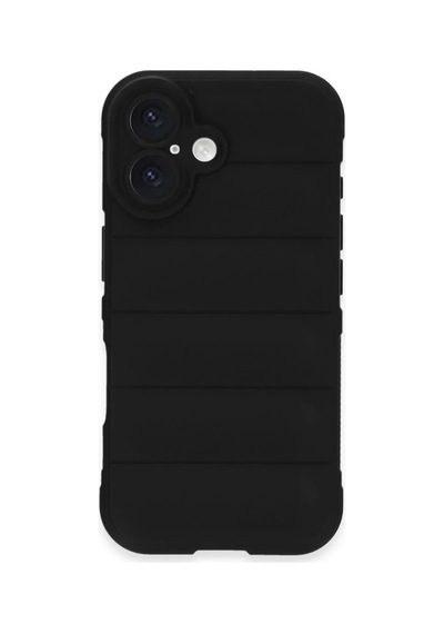 Apple Uyumlu iPhone 16 Plus Uyumlu Kılıf Optimum Silikon - Siyah