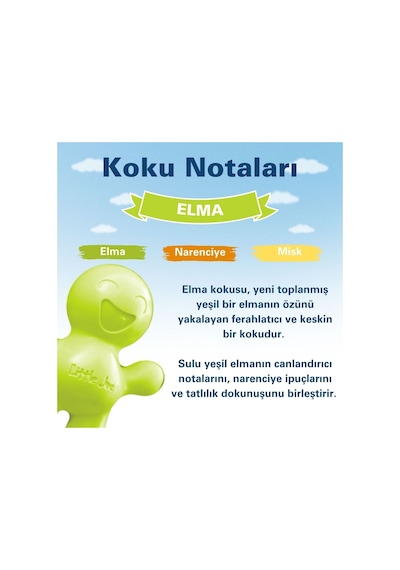Little Joe Elma Araç Kokusu Apple -45 Gün -oto Kokusu Kalıcı Kl