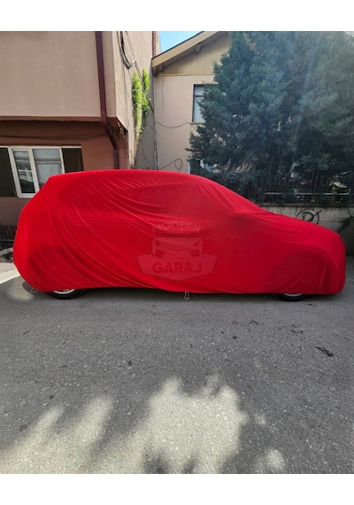 Kırmızı Penye Branda Universal Hatchback Uyumlu Koruma