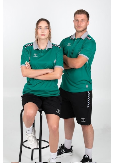 Hummel Otantik Polo Yaka Kamp Tişört Yeşil