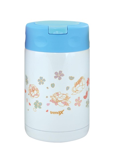 Çelik İçli Termos 500 Ml Mavi Çelik Kaşık İle Tx-6129 Çok Renkli