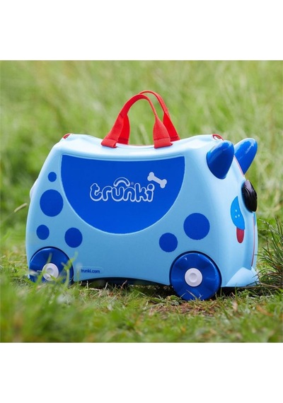 Trunki Köpek Dougie Dog Binilen Ve Sürülen Çocuk Bavulu Mavi