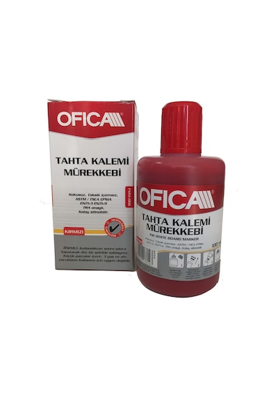 Ofica Tahta Kalemi Mürekkebi 100 Ml. Kırmızı Fmm-06K