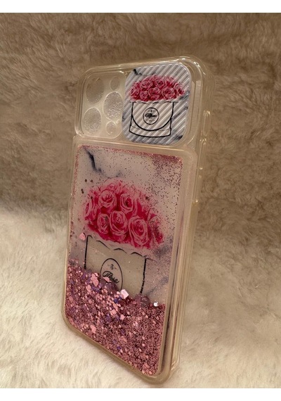 Apple Uyumlu iPhone 12 Pro Şık Simli Ve Ve Motifli Telefon Kılıfı