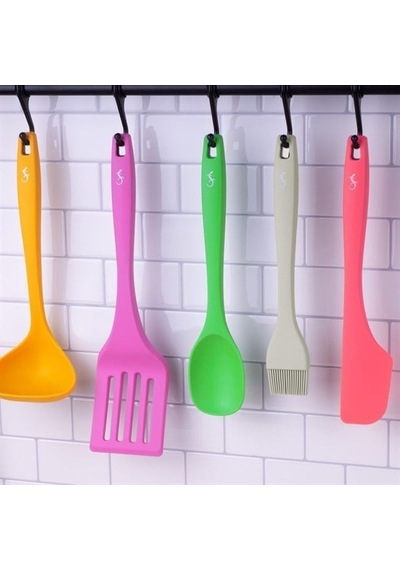 Lurch - Platin Silikon Spatula 28 Cm Sarı - Yanmaz, Yapışmaz, Bükülmez, Çizmez, Tat Ve Koku Bırakmaz - 240044 Renk