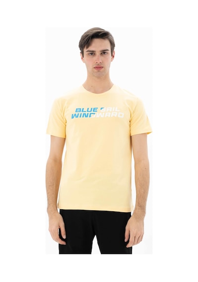 AR-MA Arma Erkek Slim Fit Bisiklet Yaka Tişört Y25344452401 Sarı