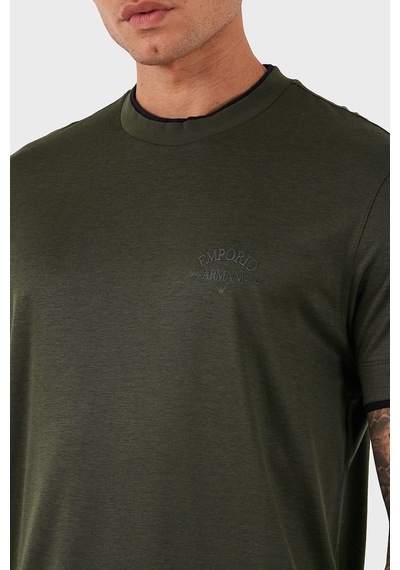 Emporio Armani Erkek T Shirt Em002939 Af18312 U8120 Haki Haki
